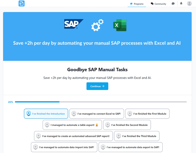 Aperçu du contenu de la formation